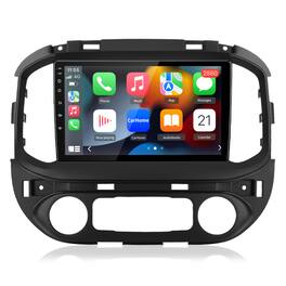 Junsun - For Chevy Colorado 2015-2018 9"8 Core 4+64GB Android 15 carplay Car Stereo Radio GPS Navi WIFI RDS SWC DSP BT FM - Black