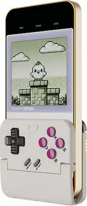 GameSir - Pocket Taco - Bluetooth Wireless Retro Mobile Gaming Controller for iOS & Android - Turn your SmartPhone into a GameBoy - White