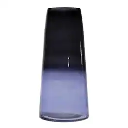 BreeBe - Soda Lime Glass Vase 12.5"H - Blue