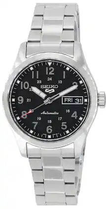 Seiko - Sports In The Metal Midfield Dial Automatic SRPJ81K1 100M Men's Watch - Black