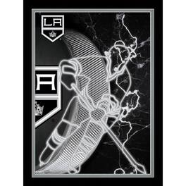 Fan Creations - Los Angeles Kings 12'' x 16'' Framed Neon Player Print - Black