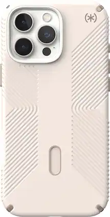 Speck - Presidio2 Grip ClickLock Case with MagSafe for Apple iPhone 16 Pro Max - Bleached Bone