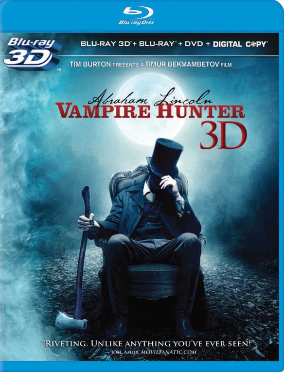  Abraham Lincoln: Vampire Hunter [3 Discs] [Includes Digital Copy] [3D] [Blu-ray/DVD] [Blu-ray/Blu-ray 3D/DVD] [2012]