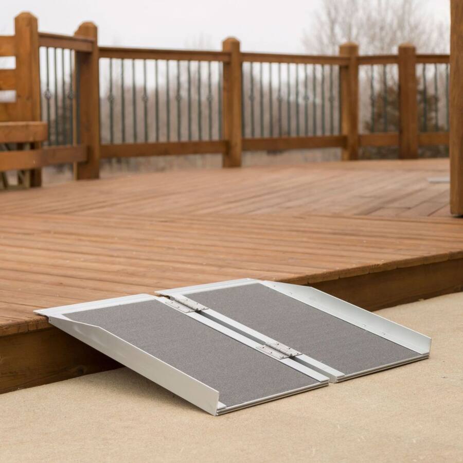3m Height Ramp Mobility and Utility Ramp, 3 Foot Single Fold with Grit Surface SCGPLUS ...