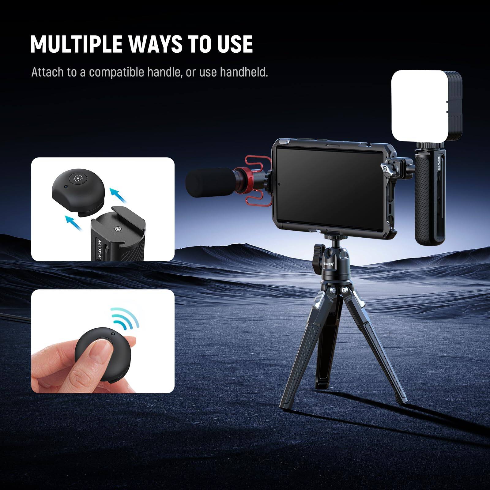 MULTIPLE WAYS TO USE  
Attach to a compatible handle, or use handheld.