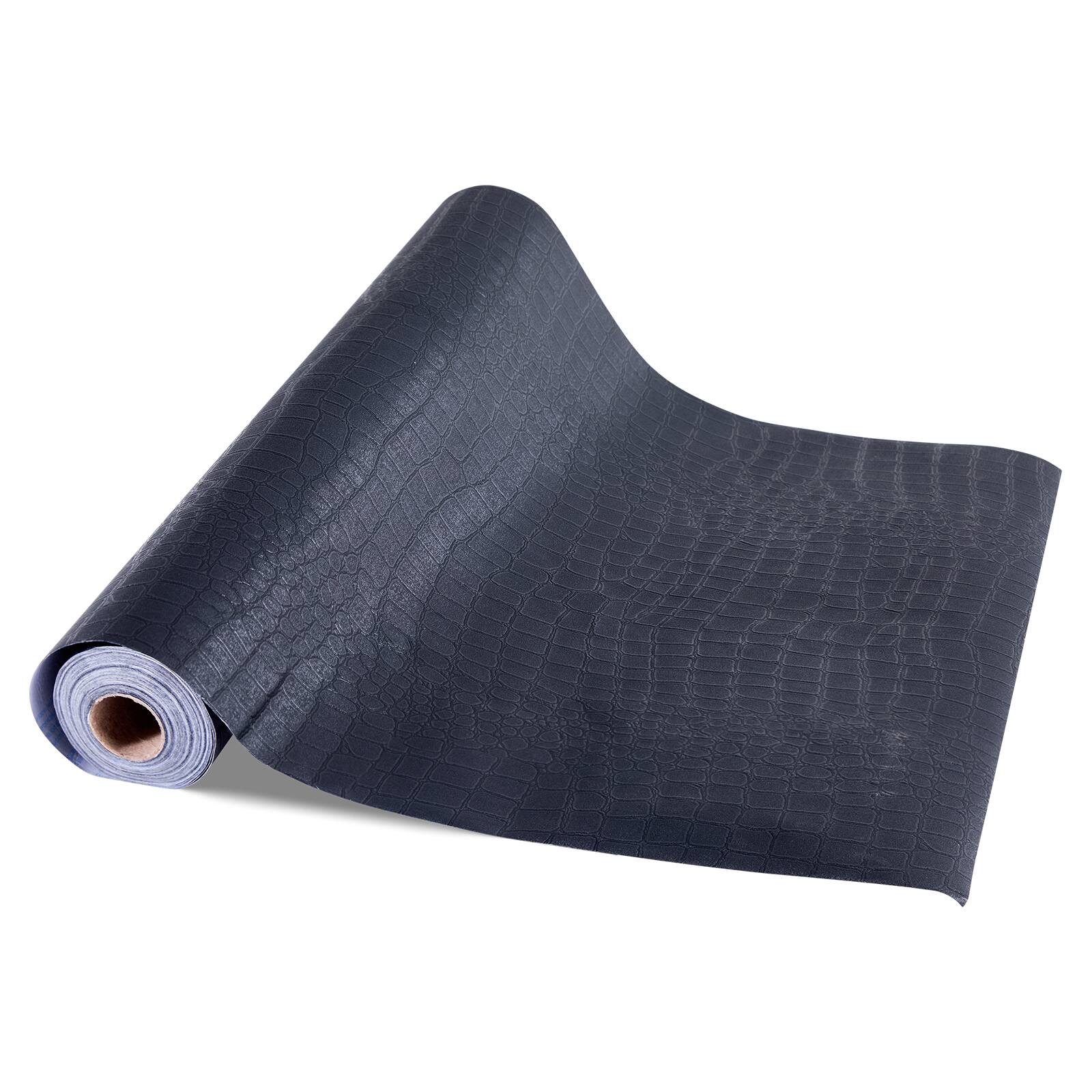 Alt View 5. VEVOR - Peel and Stick Wallpaper, 15.7 x 393.7 inch Contact Paper Black Cracked Texture Waterpoof Self Adhesive - Green.