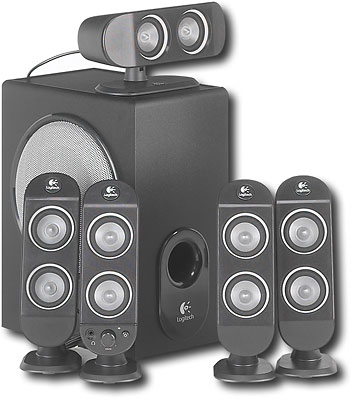 Best Buy: Logitech X-530 5.1 Surround Sound Speaker System (6-Piece ...