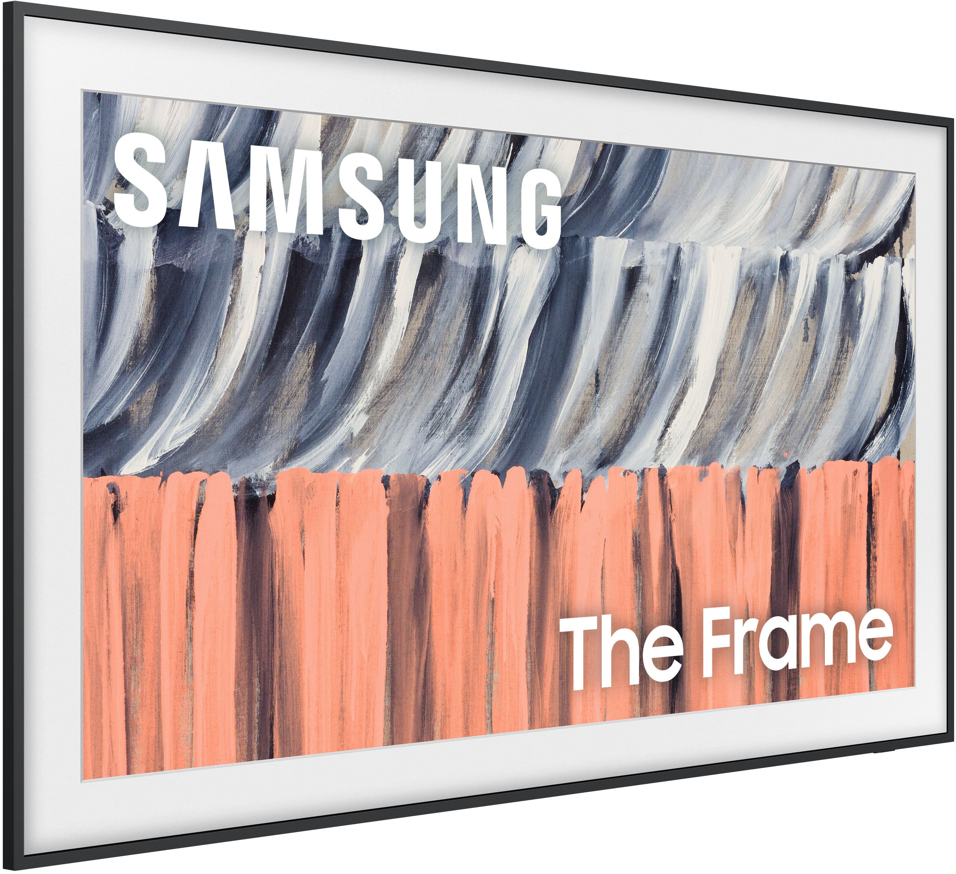 Samsung 85" Class LS03HE Series The Frame 4K UHD Samsung Vision AI Smart Tizen TV (2026) front and back view