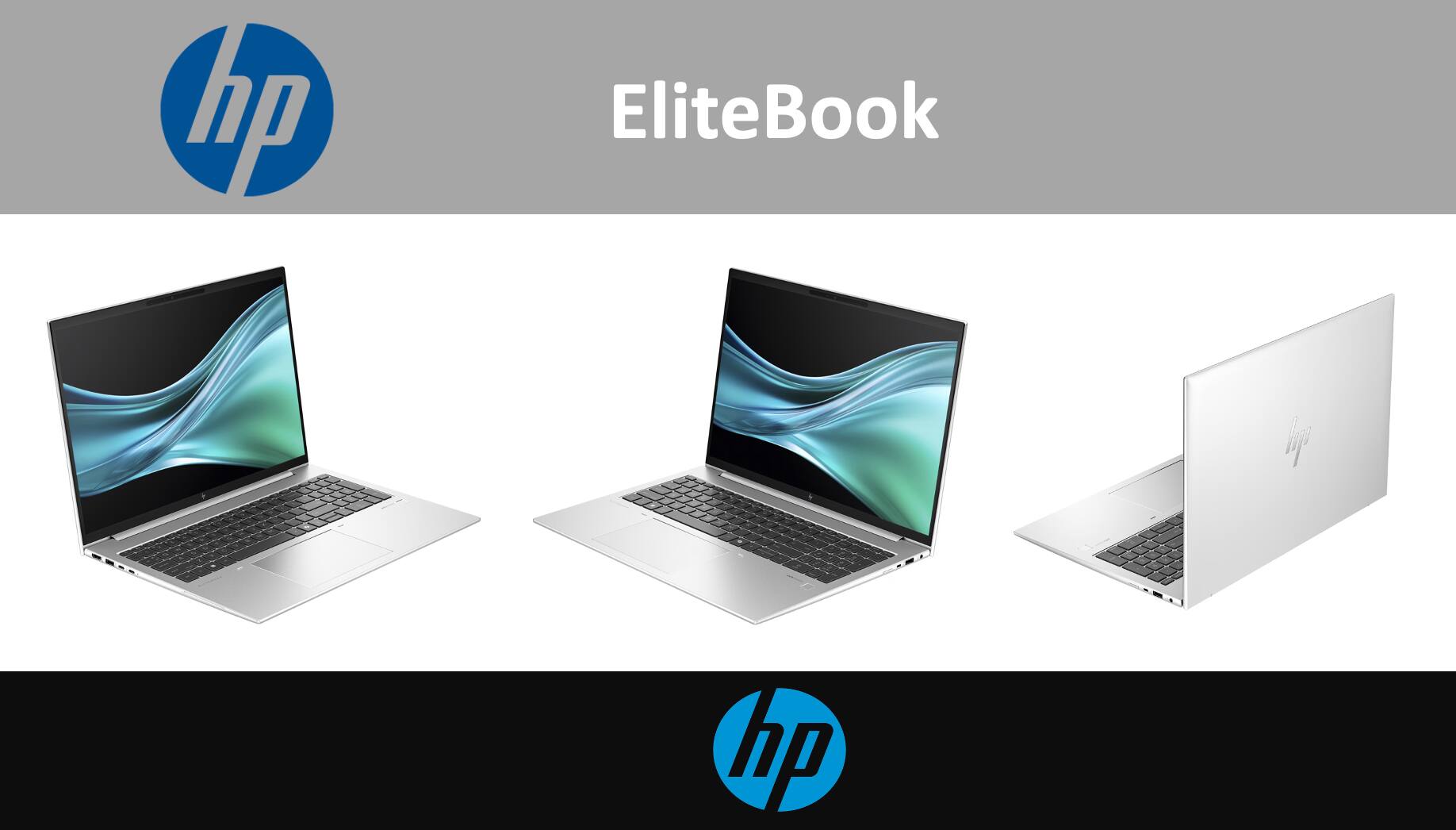 Alt View 1. HP - HP EliteBook 860 Laptop 16.0 WUXGA (Intel Ultra 7 155U, 16GB DDR5, 512GB SSD, Win11Pro) w/USB Hub - Silver.