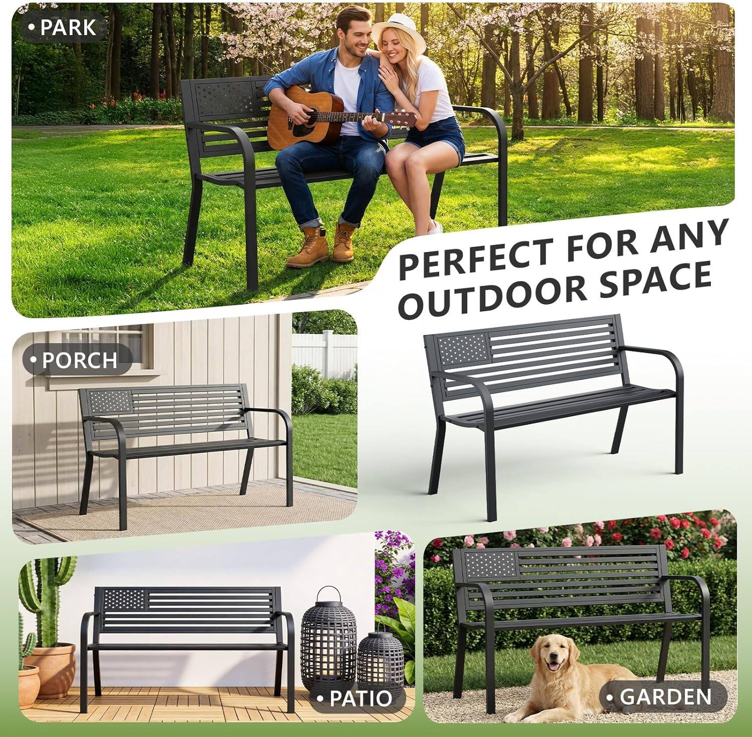PARK PORCH FOR ANY PERFECT SPACE OUTDOOR PATIO GARDEN