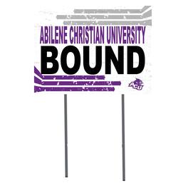 Jardine - Abilene Christian University Wildcats 18'' x 24'' Bound Yard Sign - White