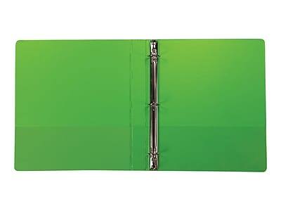 Alt View 1. Samsill - Samsill Fashion Colors 1" View Binders, 3-Ring , Made in USA, Chartreuse, 2/Pack - Green.