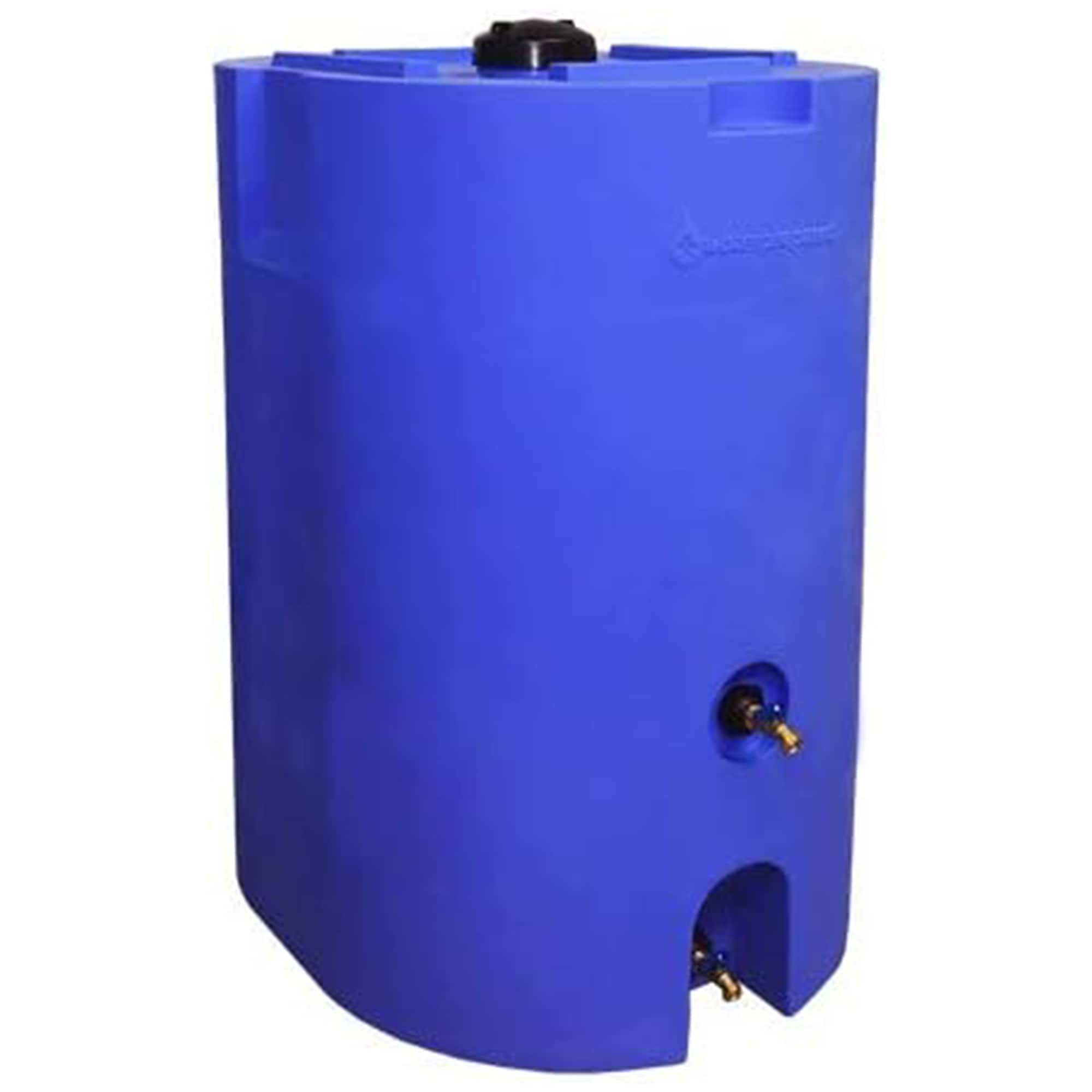 WaterPrepared - 160 Gal Stackable Design Utility Water Tank with Large Cap - Blue
