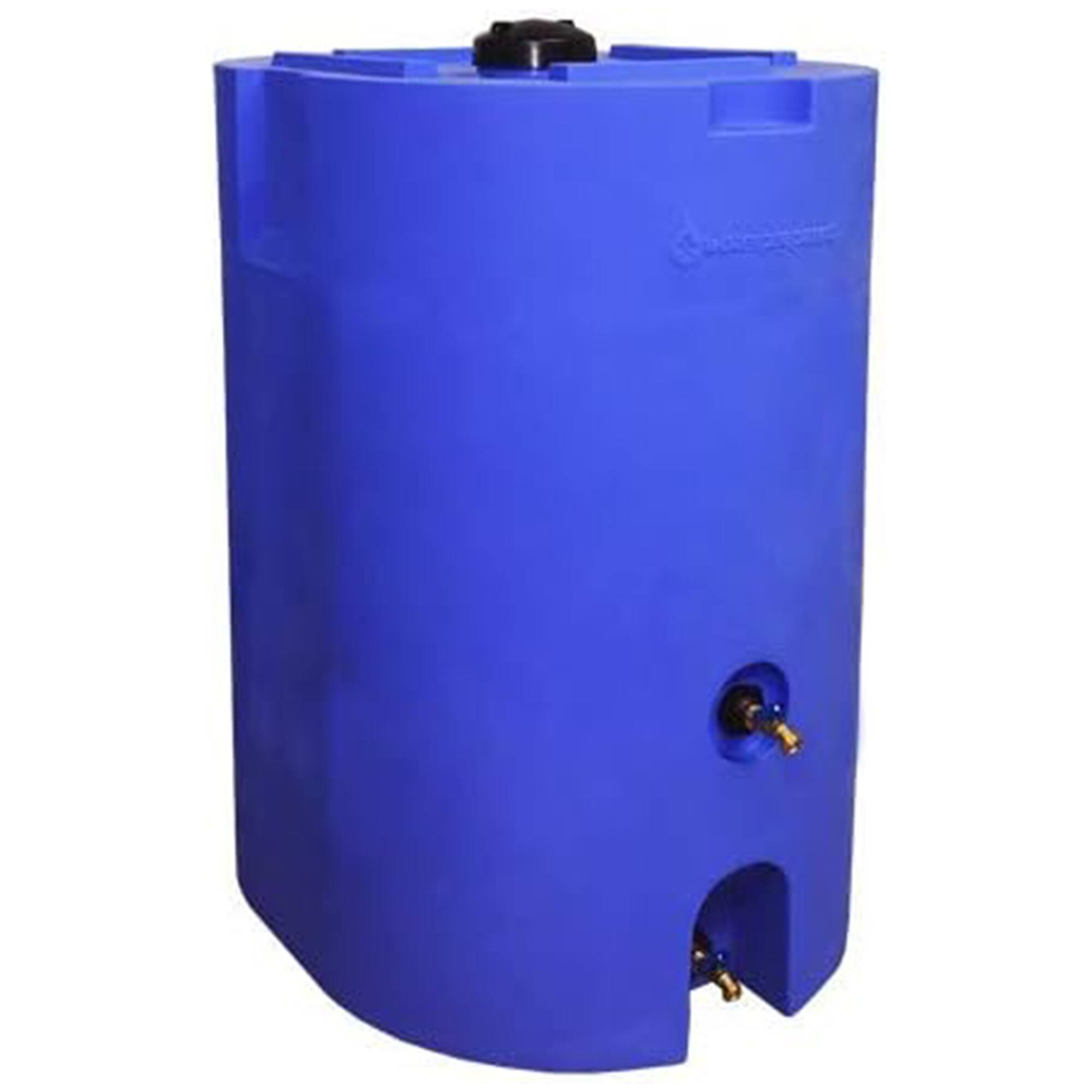 Front. WaterPrepared - WaterPrepared 160 Gal Stackable Design Utility Water Tank with Large Cap, Blue - Blue.