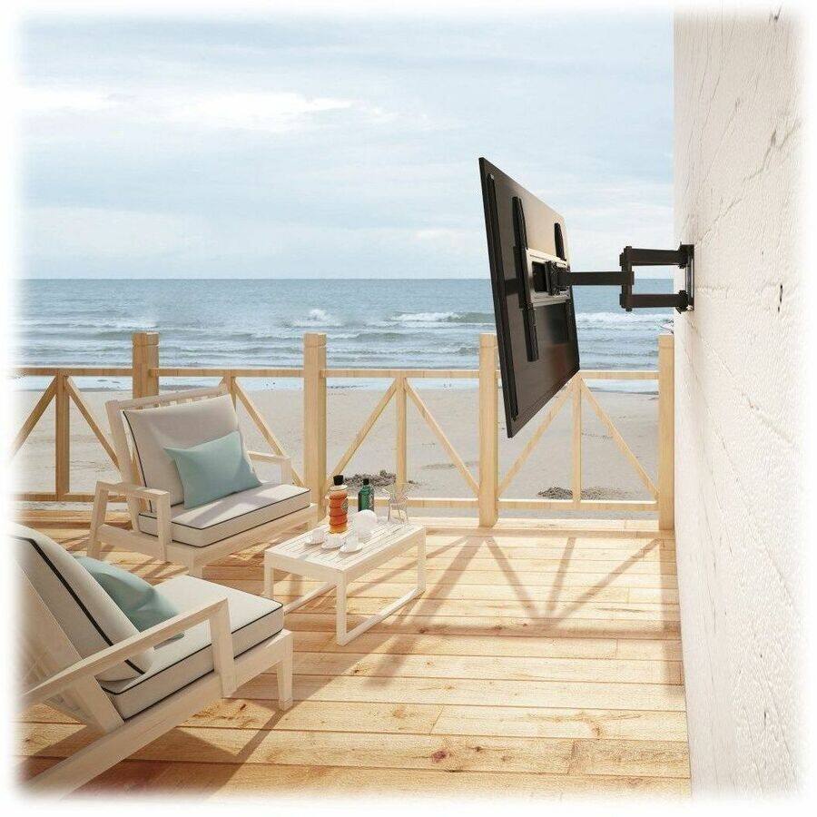 Alt View 4. Tripp Lite - Eaton Tripp Lite Series Outdoor Full-Motion TV Wall Mount with Fully Articulating Arm for 37" to 80" Flat-Screen Display - Black.