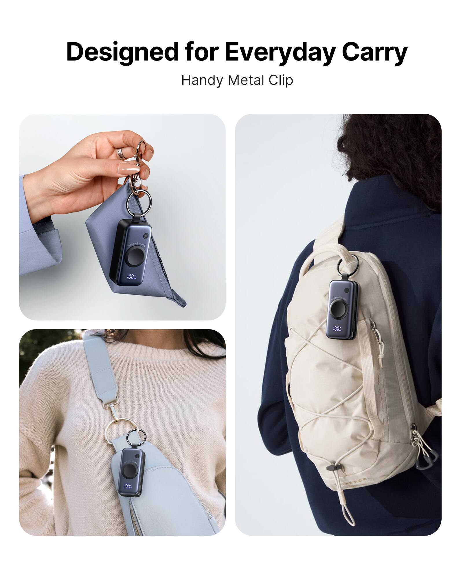 Designed for Everyday Carry  
Handy Metal Clip