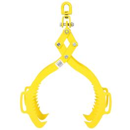Boyel Living - 28 in 4 Jaw Solid Steel Yellow Wood Log Lifting Clamp Grab