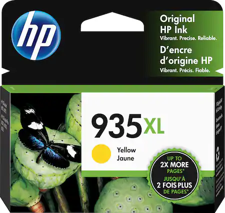 Front. HP - 935XL High-Yield Ink Cartridge - Yellow.