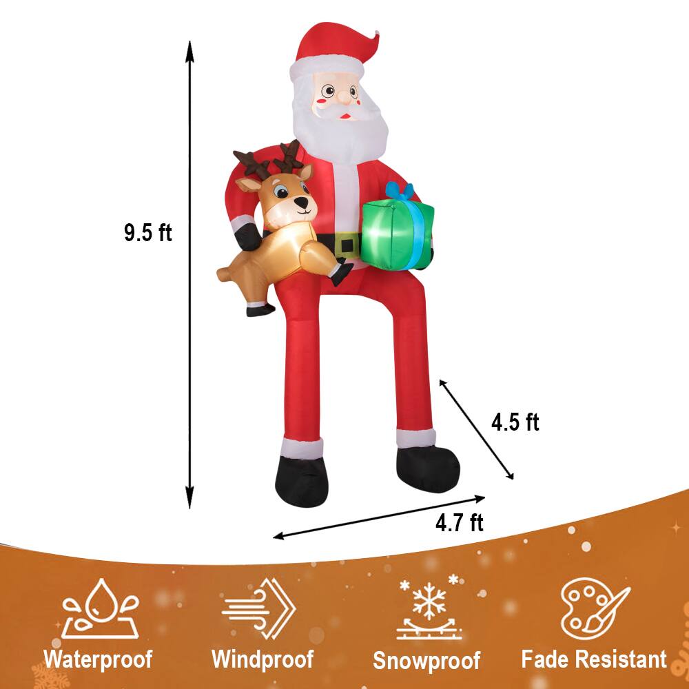 9.5 ft  
4.5 ft  
4.7 ft  

Waterproof  
Windproof  
Snowproof  
Fade Resistant