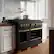 Alt View 3. ZLINE - 48 in. Wide 8 Burner Autograph 6.7 cu. ft. Freestanding Paramount Gas Range with Bronze Accents - Black Stainless Steel.