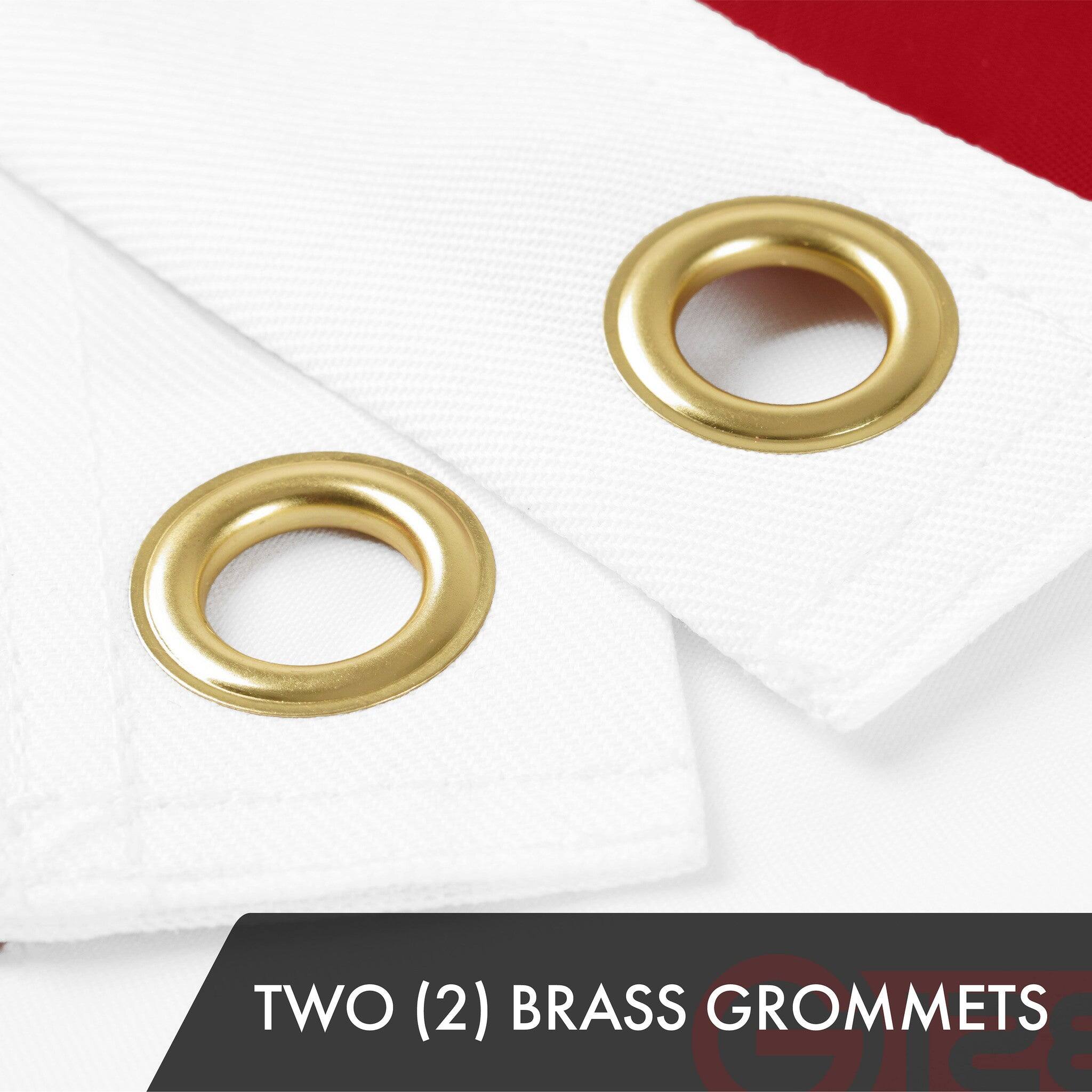 TWO (2) BRASS GROMMETS