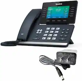 Vulpecula Spade - T54W IP Phone - Power Adapters Included - Black