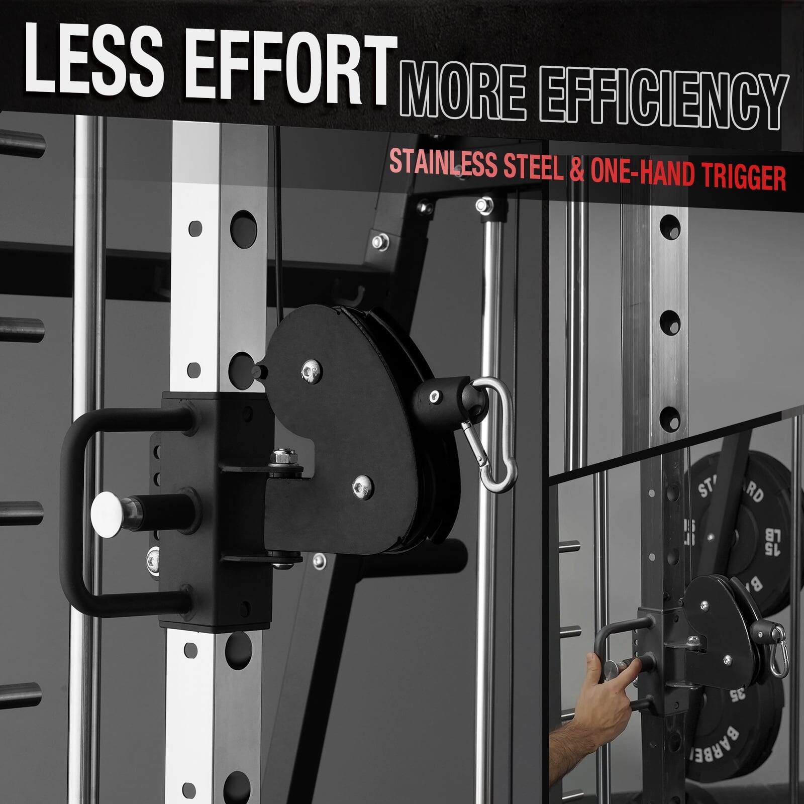 LESS EFFORT MORE EFFICIENCY STAINLESS STEEL & ONE-HAND TRIGGER ST 15 RD LB 35 BARBE!