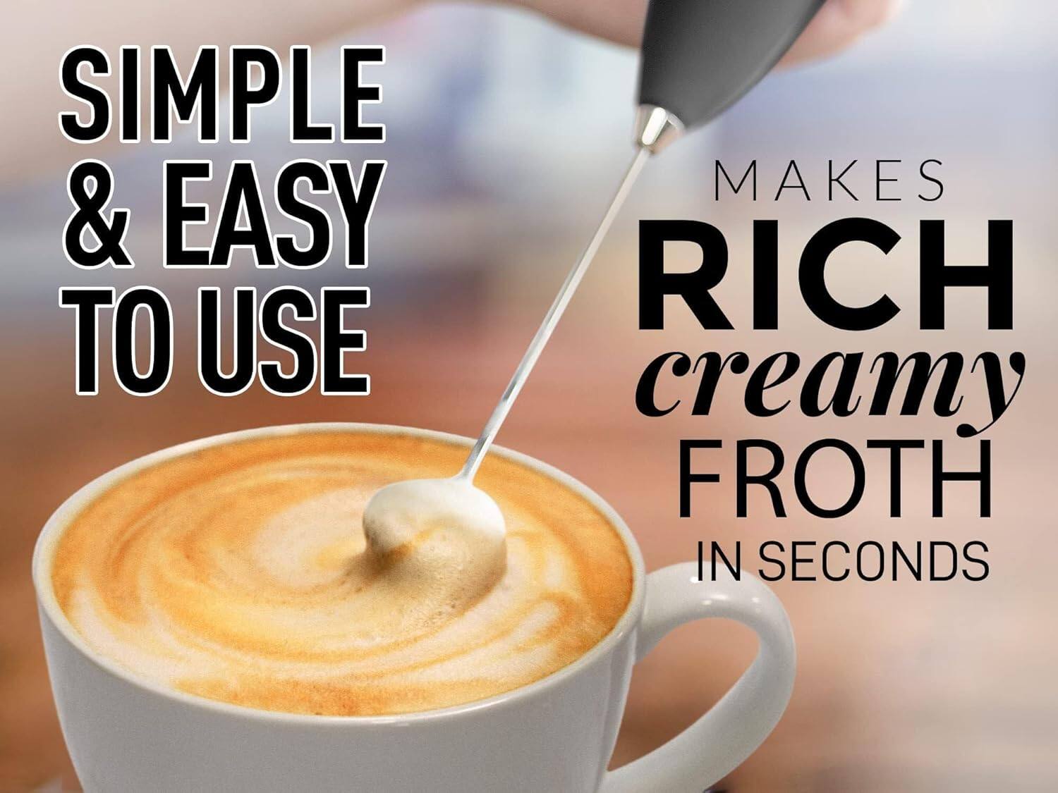 SIMPLE & EASY TO USE  
MAKES RICH creamy FROTH IN SECONDS