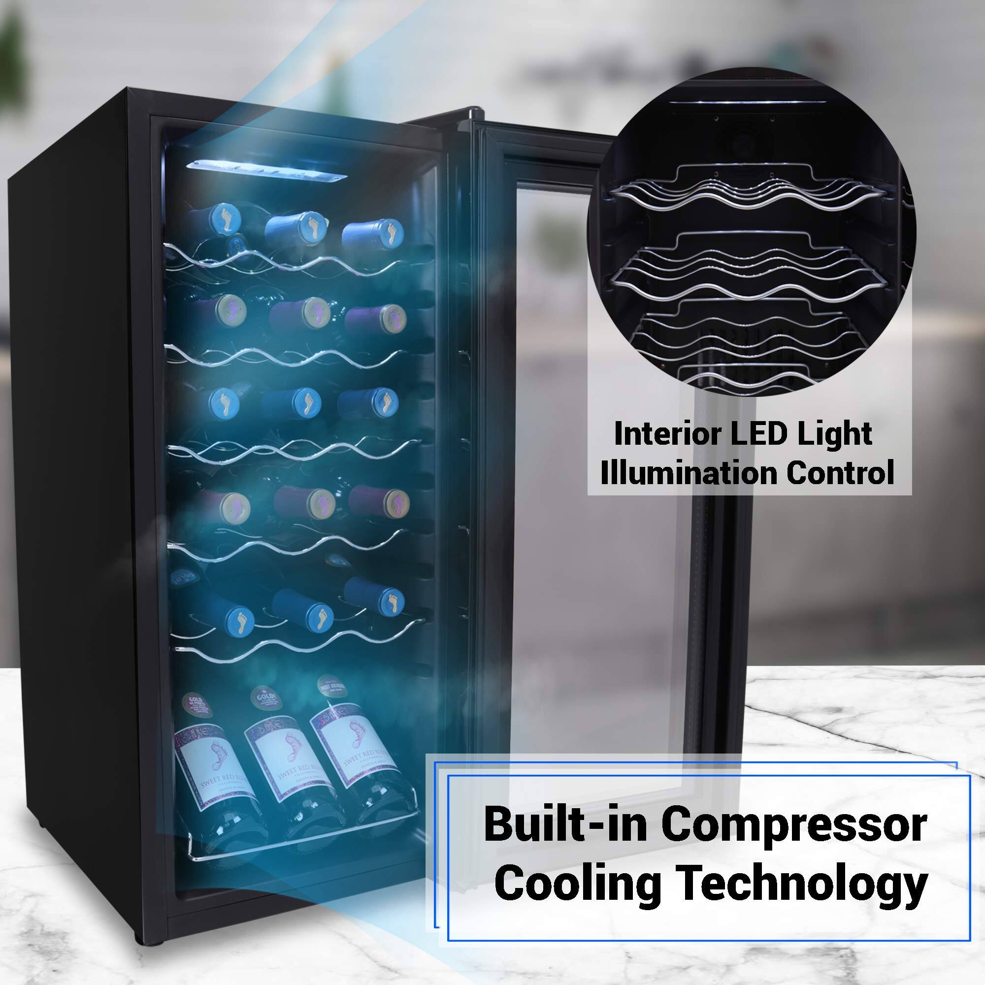 1. Interior LED Light Illumination Control  
2. Built-in Compressor Cooling Technology