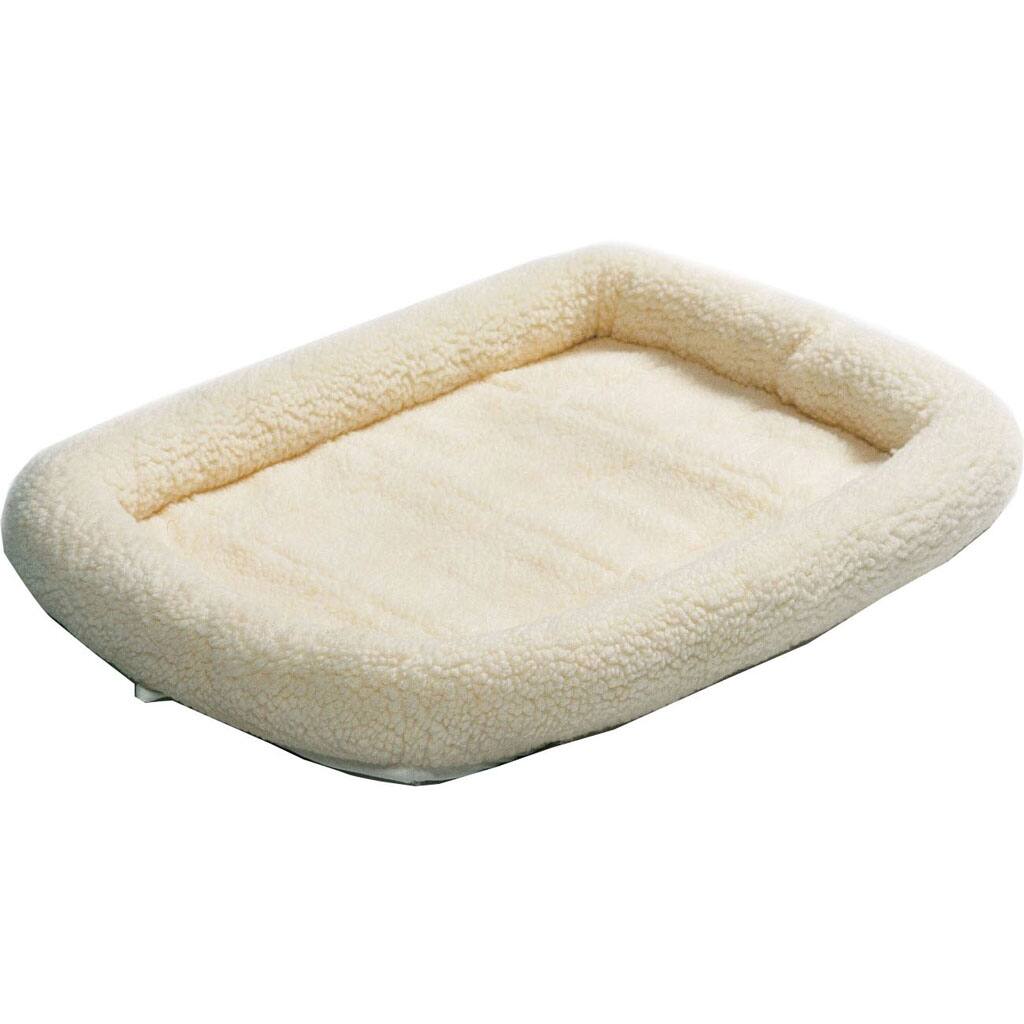 Front. Midwest - Quiet Time Sheepskin Bed - White.
