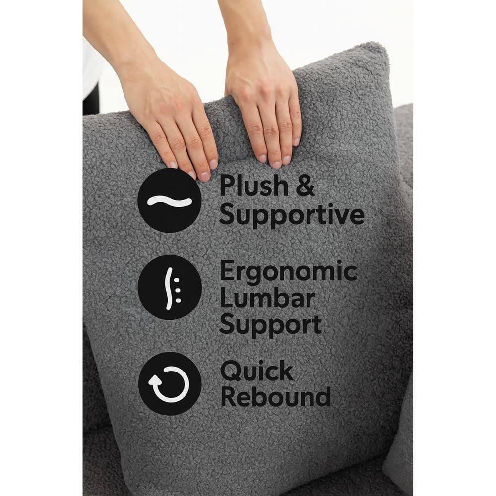 Plush & Supportive  
Ergonomic Lumbar Support  
Quick Rebound