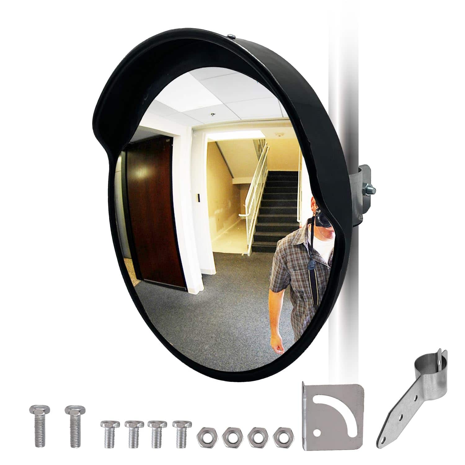 Pacoar Cade - Convex Security Mirror Pack For Garage Office Warehouse Blind Spot Safety & Traffic Indoor/outdoor - 12" Outdoor