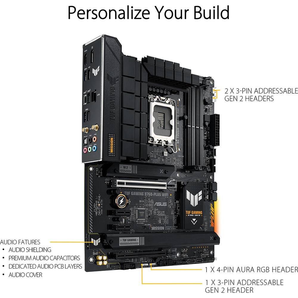 ASUS TUF Gaming B760 Plus WiFi D4 Motherboard 90MB1DF0 M0AAY0