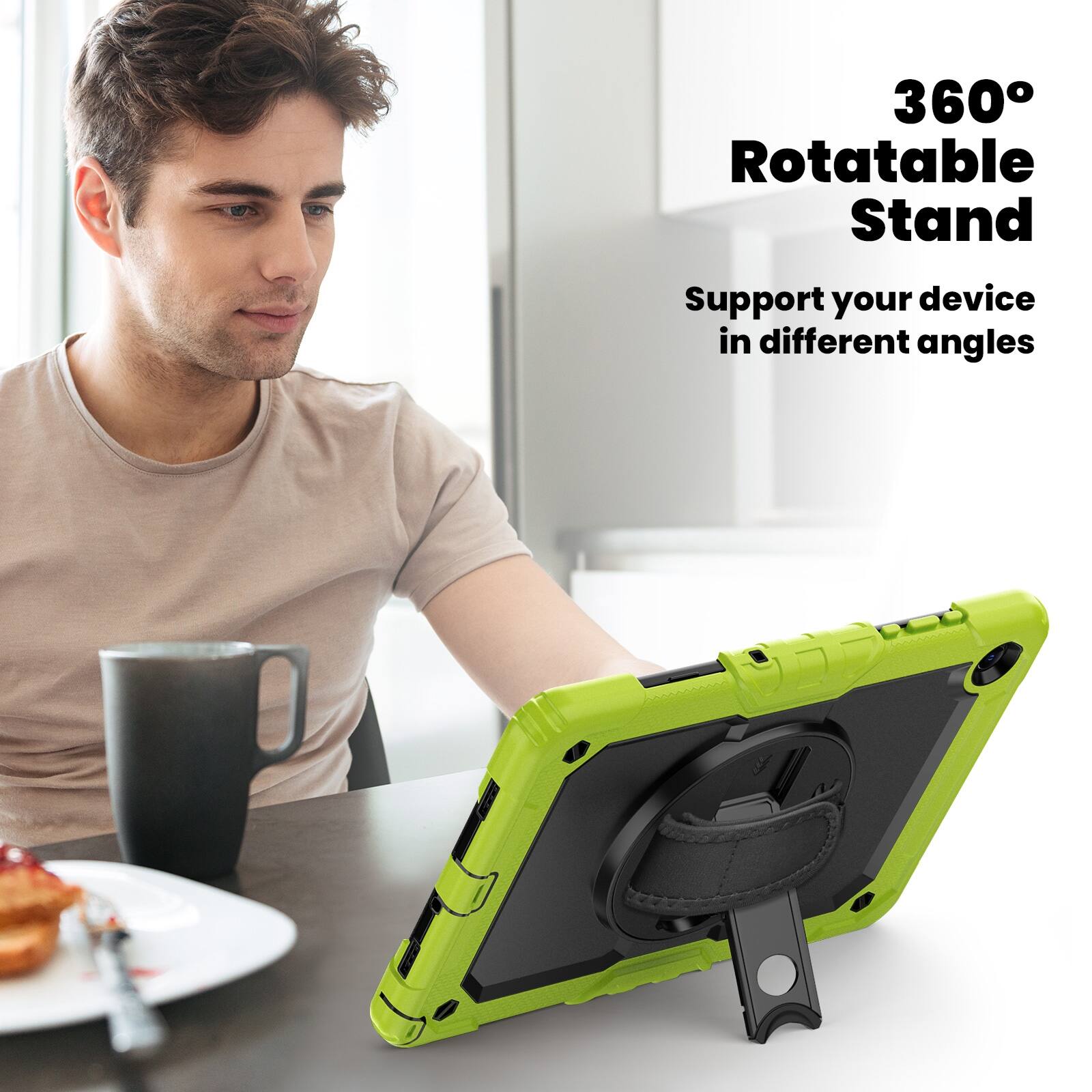 360° Rotatable Stand  
Support your device in different angles