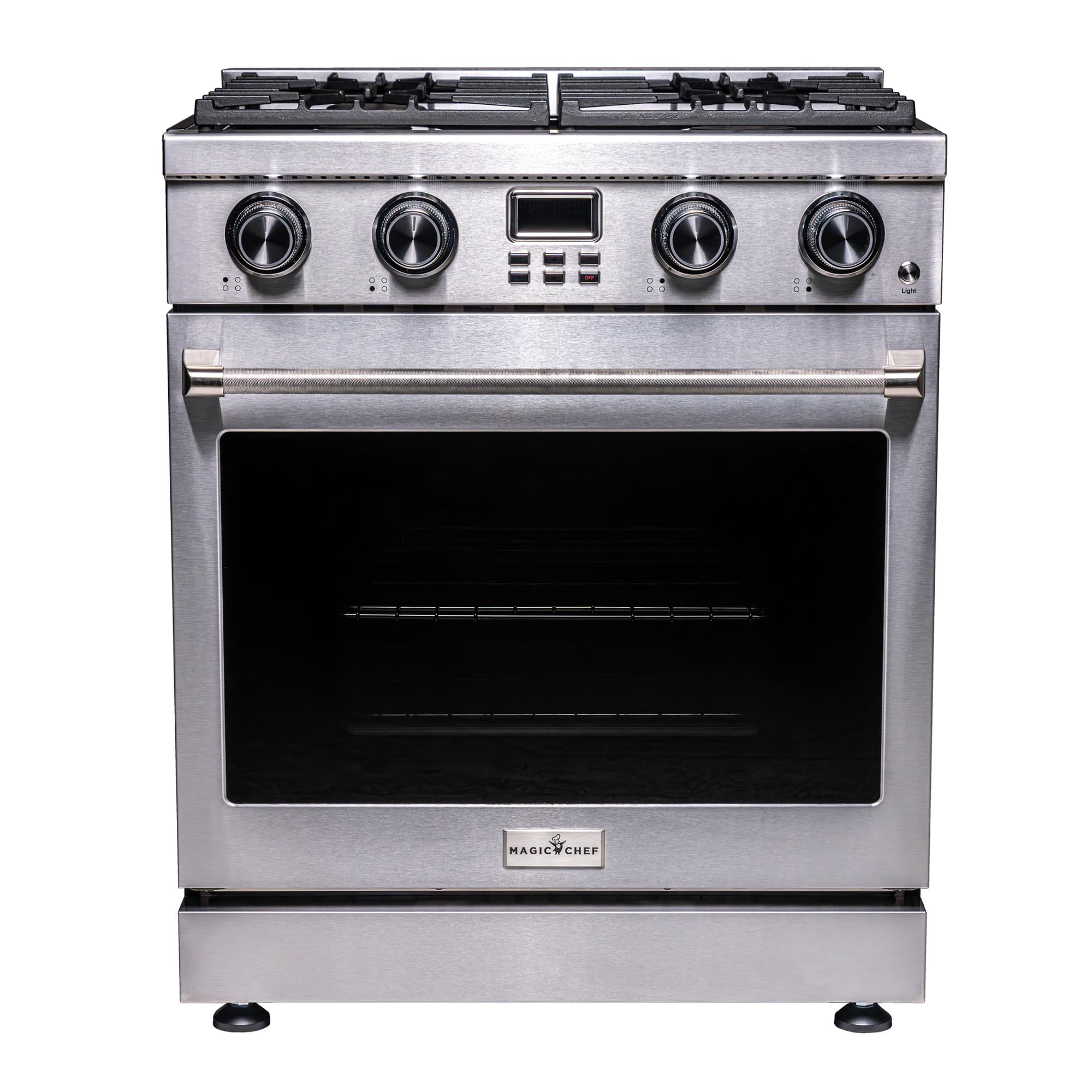 Magic Chef - 30 Inch Freestanding Gas Range - Stainless Steel