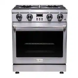 Magic Chef - 30 Inch Freestanding Gas Range - Stainless Steel