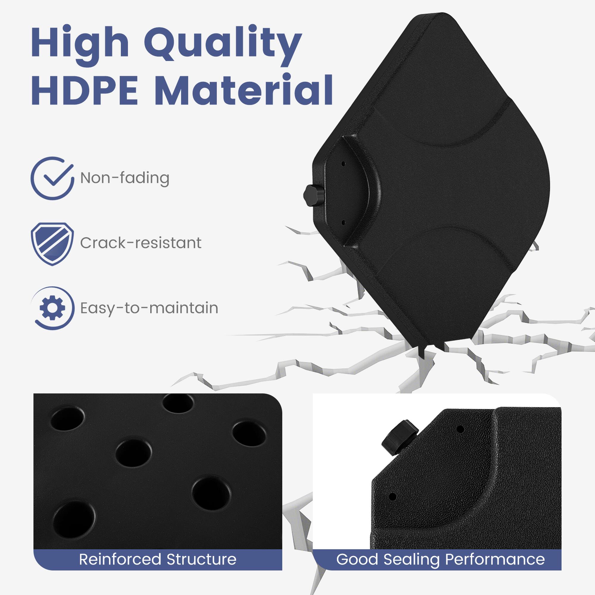 High Quality HDPE Material Non-fading Crack-resistant Easy-to-maintain Reinforced Structure Good Sealing Performance