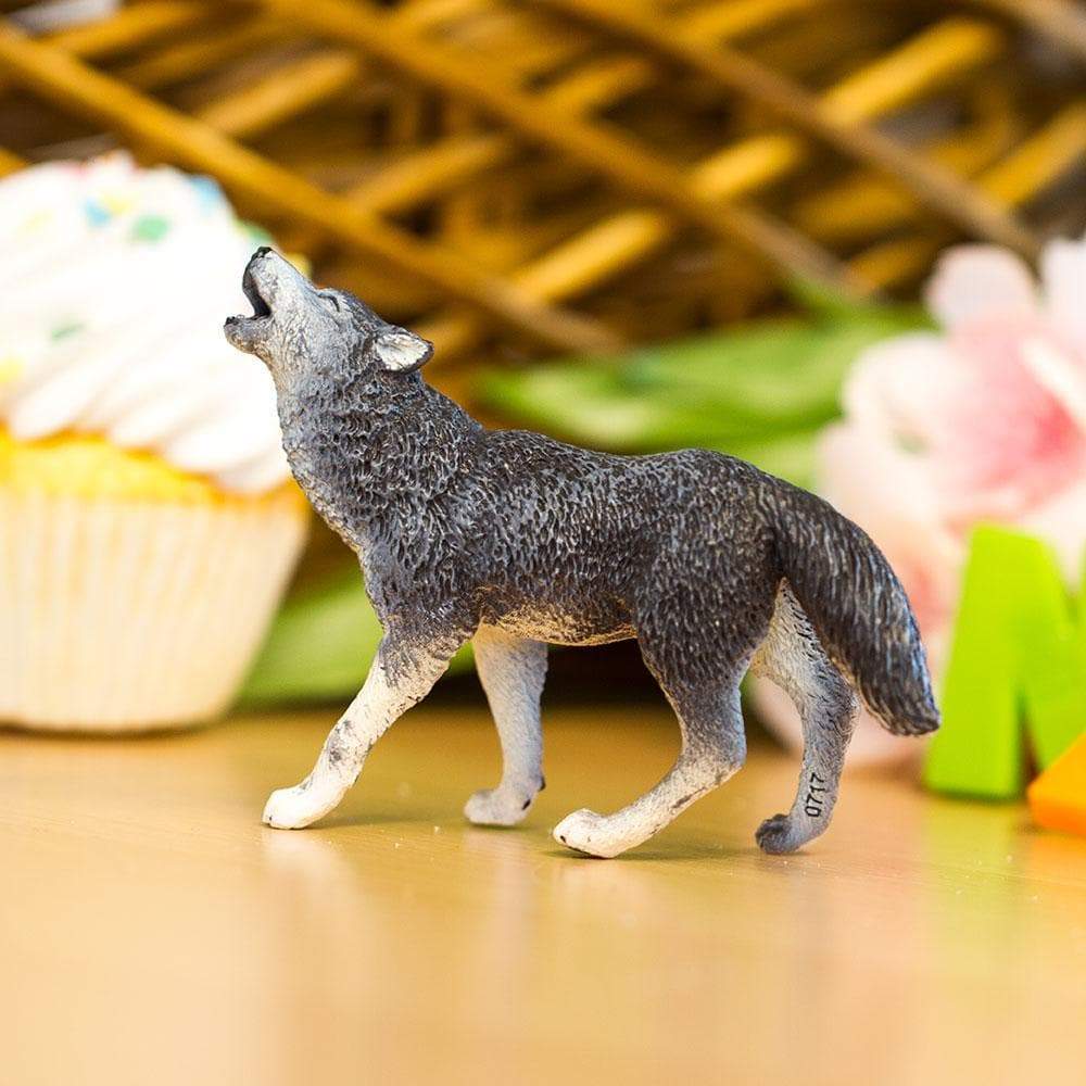 Alt View 3. Safari Ltd. - Gray Wolf Toy Figurine.