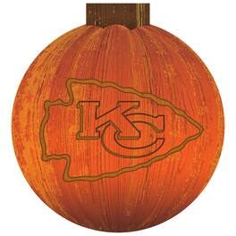 Fan Creations - Kansas City Chiefs 12'' Pumpkin Sign - Orange