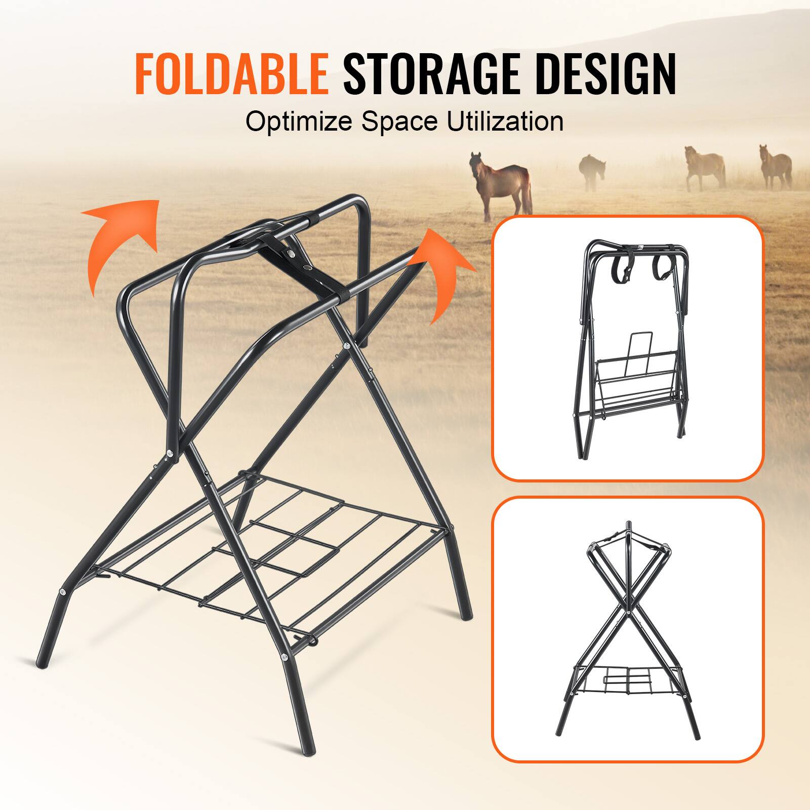 FOLDABLE STORAGE DESIGN  
Optimize Space Utilization