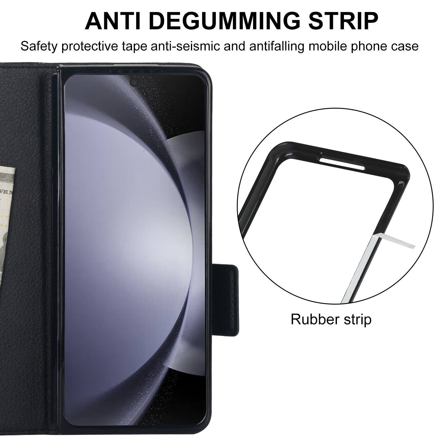 ANTI DEGUMMING STRIP  
Safety protective tape anti-seismic and antifalling mobile phone case  
Rubber strip