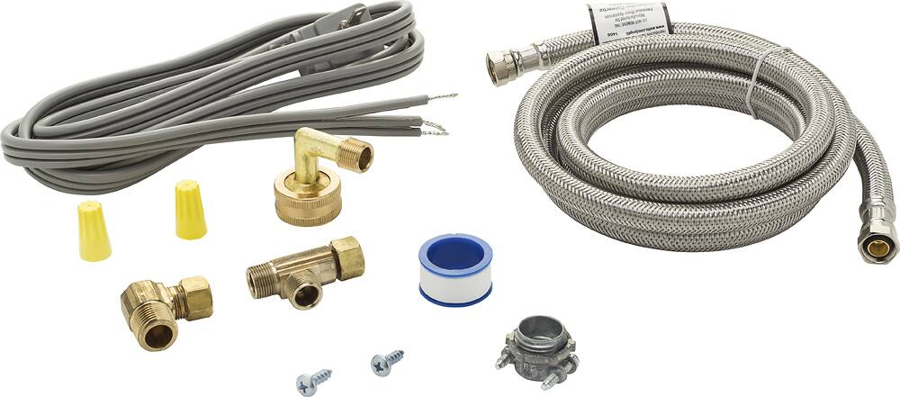 Alt View 12. Smart Choice - Dishwasher Water Line and Power Cord Kit - Silver.