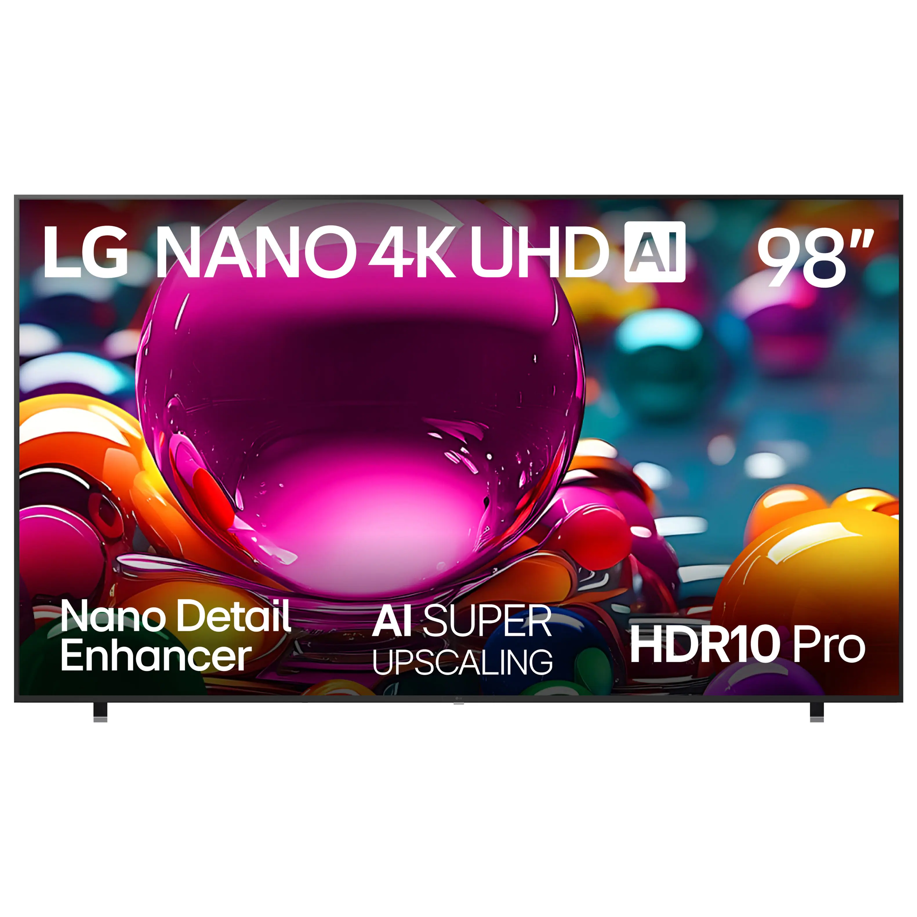 LG NANO 4K UHD AI 98" Nano Detail Enhancer AI SUPER UPSCALING HDR10 Pro