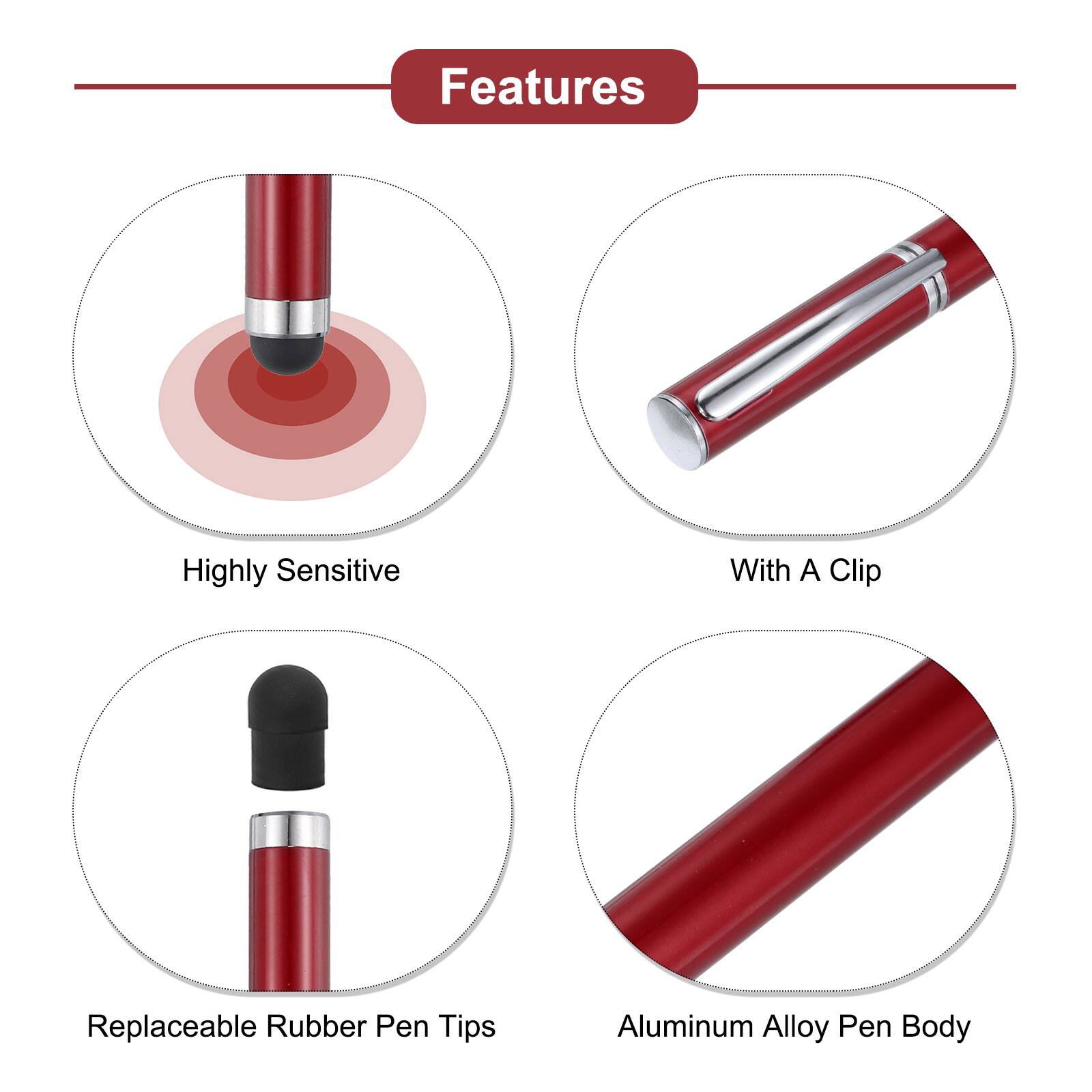 Features:
- Highly Sensitive
- With A Clip
- Replaceable Rubber Pen Tips
- Aluminum Alloy Pen Body