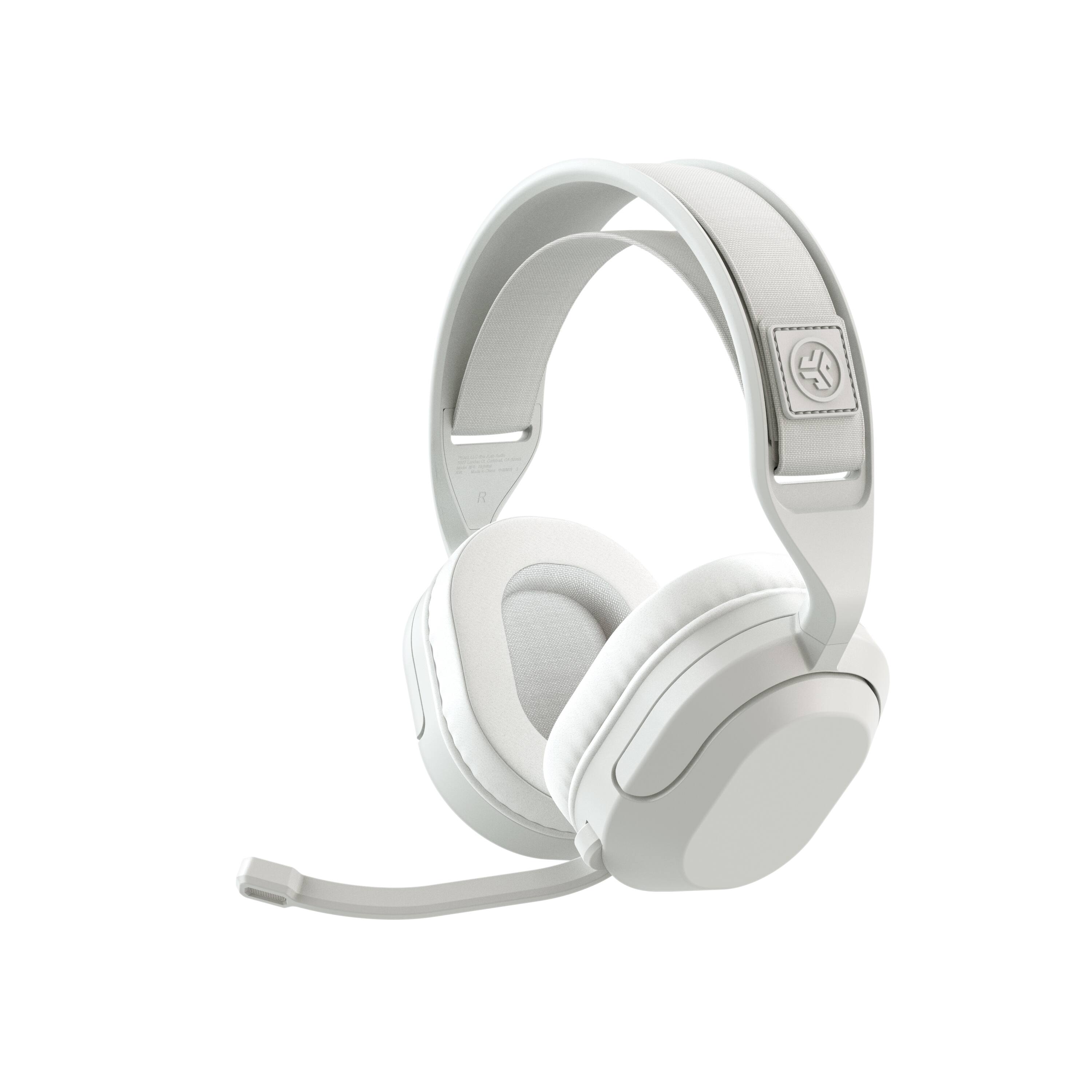 Alt View 9. JLab - Nightfall Wireless Over-Ear Gaming Headset for PC, PS5, PS4, Nintendo Switch, and Mobile - White.