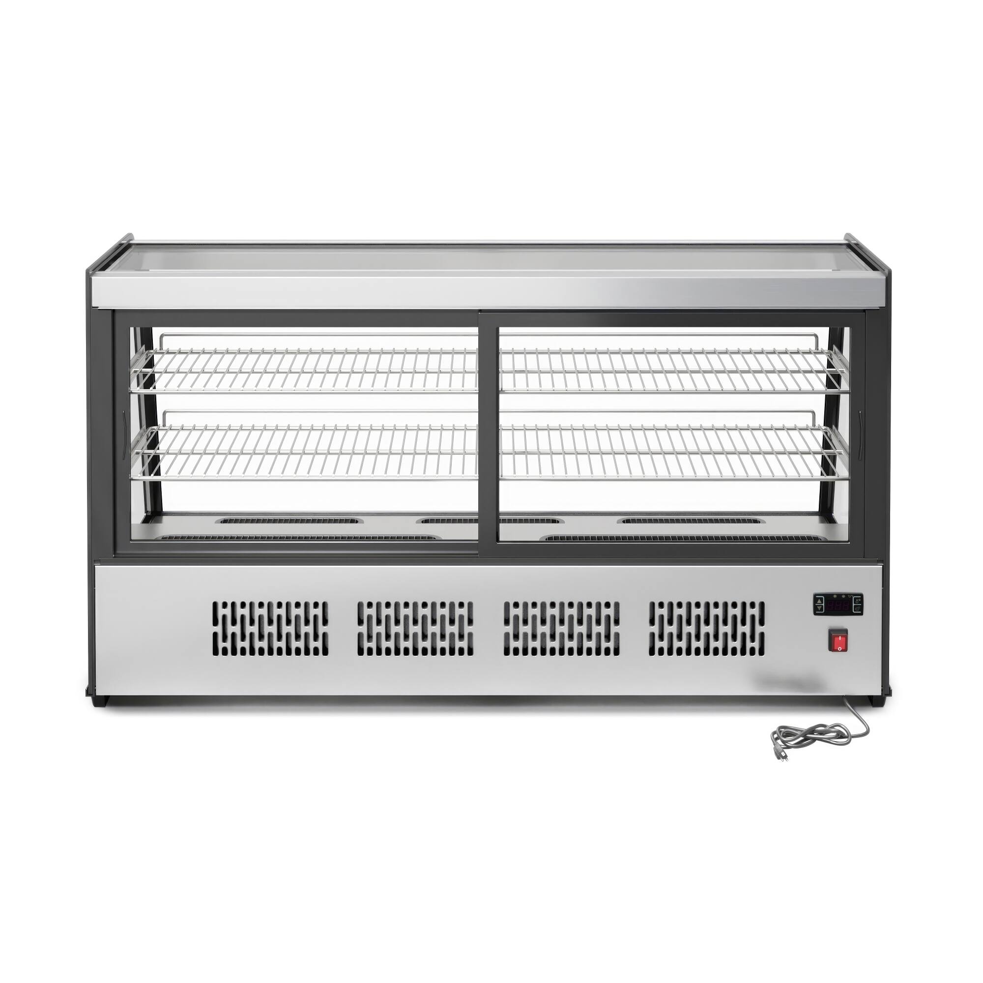 Alt View 5. Koolmore - 48 in. Countertop Bakery Display Refrigerator in Stainless Steel, 7 cu. ft. (CDC-7C-SS) - Stainless Steel.