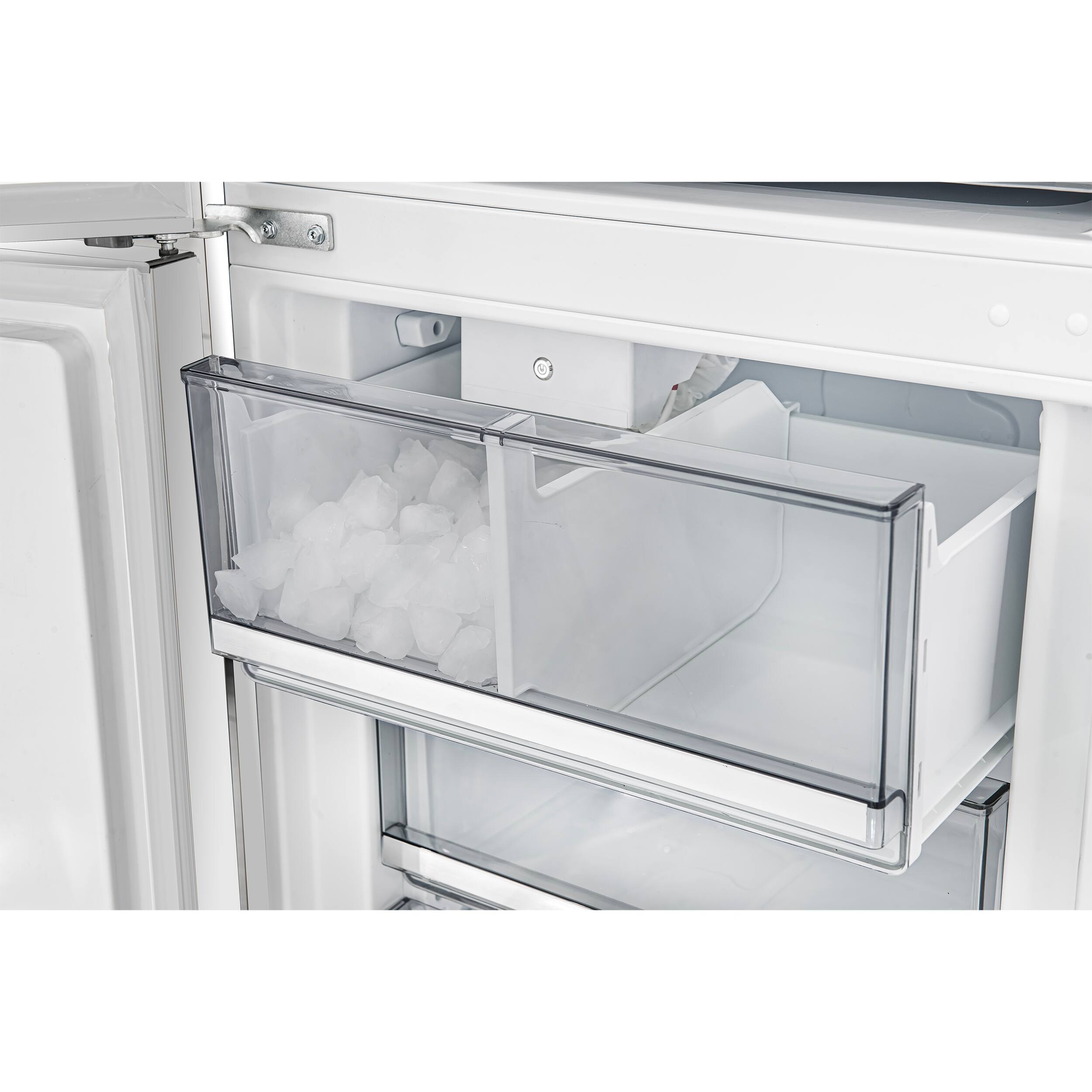 Alt View 6. Forno Appliances - Custodia 20.6 Cu. Ft. 48" Counter-Depth Side-by-Side Refrigerator Pair with Ice Maker and Total No Frost - White - White.