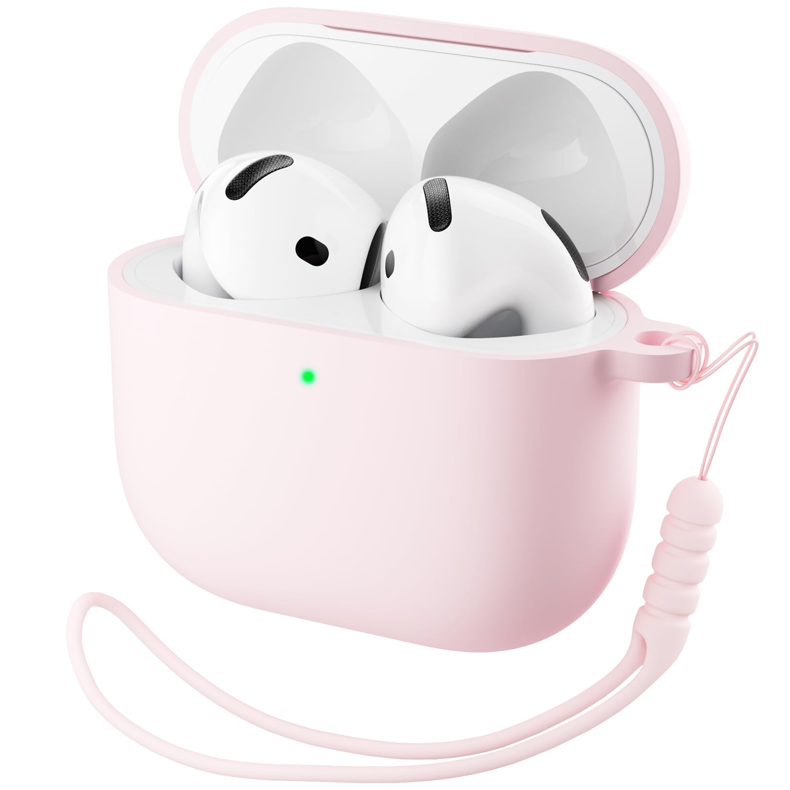 Alt View 2. Ornarto - ORNARTO Vortuxe for iPhone 16 Pro Case 6.3" in Latte and Silicone for AirPods 4 Case 2024 in Chalk Pink - Latte + Chalk Pink.