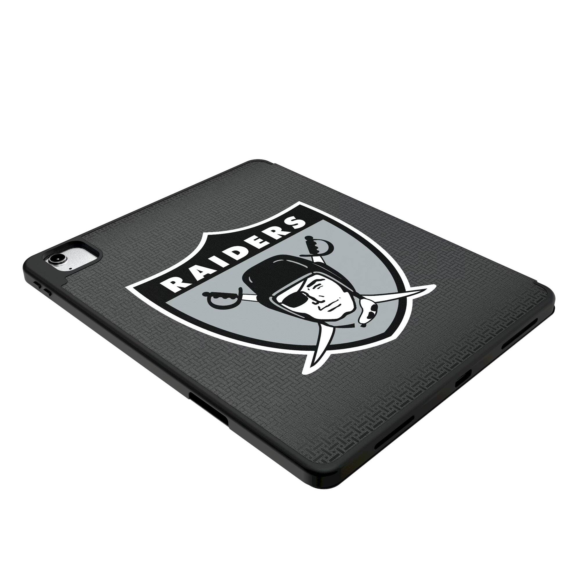 Alt View 2. Keyscaper - Oakland Raiders iPad Case - 13in Air M2 - Black.