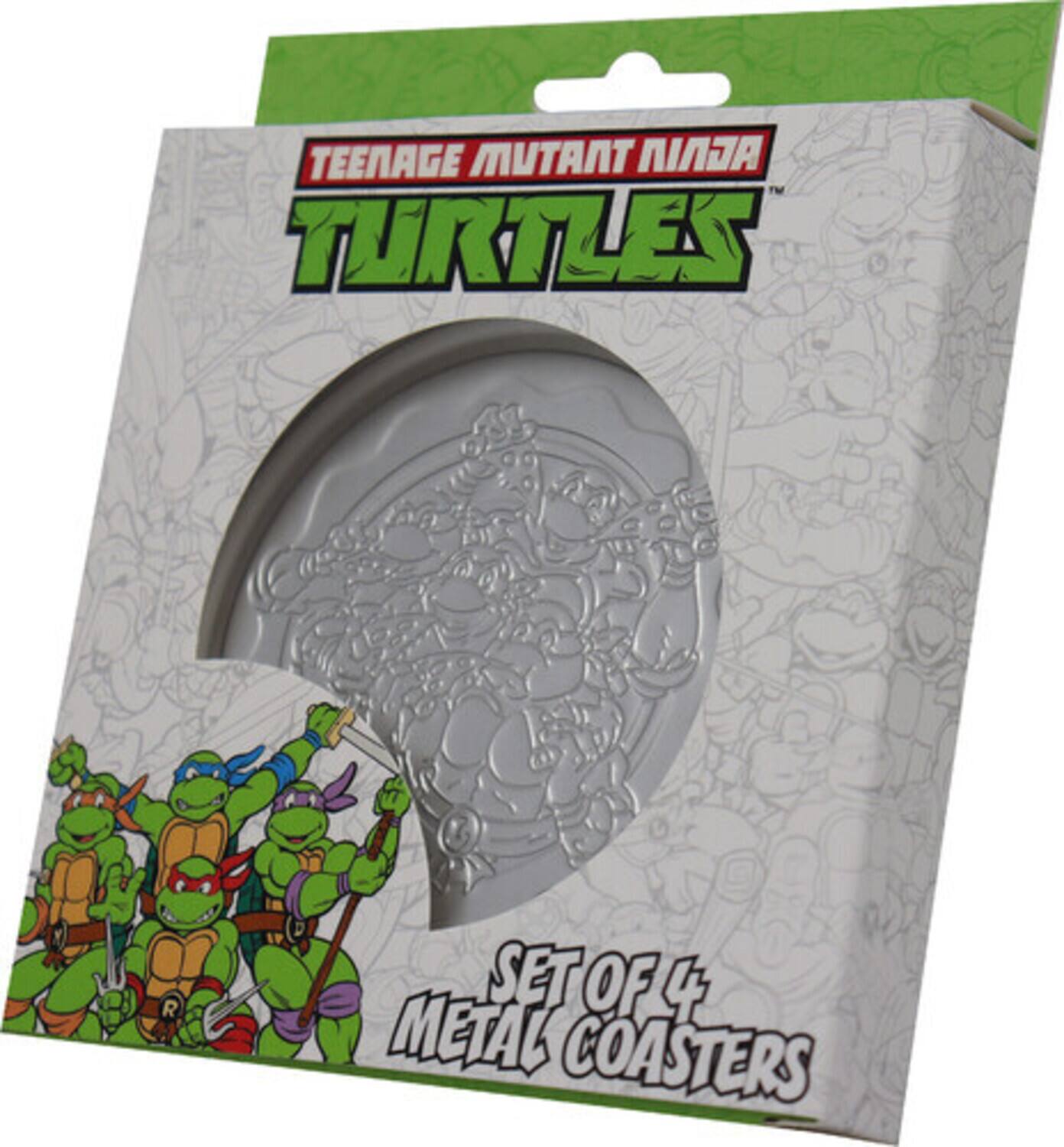 TEENAGE MUTANT NINJA TURTLES SET OF 4 METAL COASTERS